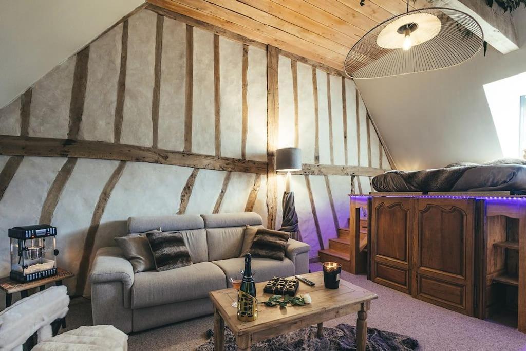 Le Duplex De L'Etoile Home Cinema Jacuzzi Et Sauna Privatif Longmesnil Kültér fotó